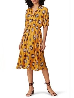 NISSA Marigold Print Dress